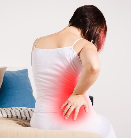 Symptoms of lumbar osteochondosis